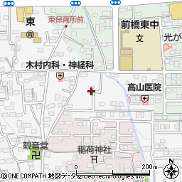 群馬県前橋市箱田町652-4周辺の地図