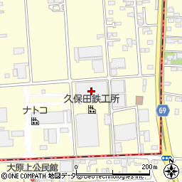 久保田鉄工笠懸工場周辺の地図