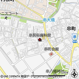 串町民美術・図書館周辺の地図