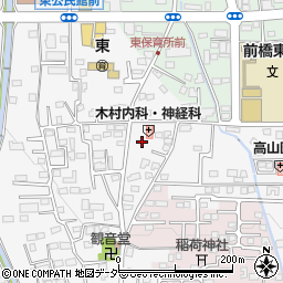 群馬県前橋市箱田町458周辺の地図