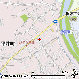 栃木県栃木市平井町113周辺の地図