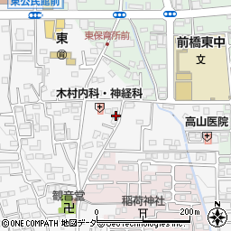 群馬県前橋市箱田町461-1周辺の地図