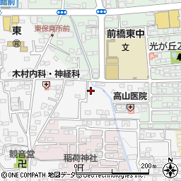 群馬県前橋市箱田町653周辺の地図