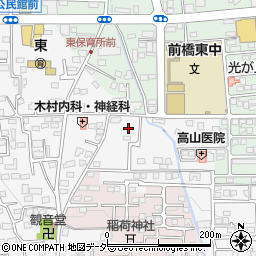 群馬県前橋市箱田町648-7周辺の地図