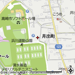 群馬県高崎市井出町597周辺の地図