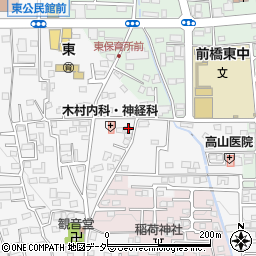 群馬県前橋市箱田町461周辺の地図