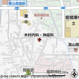 群馬県前橋市箱田町463周辺の地図