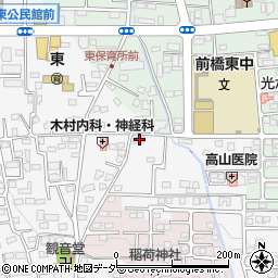 群馬県前橋市箱田町650周辺の地図