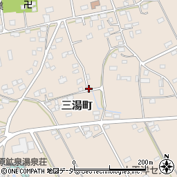 茨城県水戸市三湯町周辺の地図
