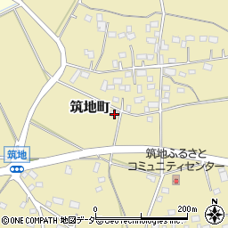 茨城県水戸市筑地町1374周辺の地図