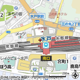 ファミリーマート水戸駅北口店周辺の地図