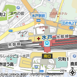 有限会社丸果　水戸駅ビル店周辺の地図