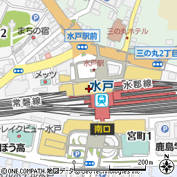 はなまるうどん水戸エクセル店周辺の地図