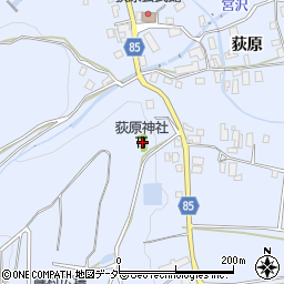 荻原神社周辺の地図