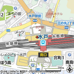 ハニーズ水戸店周辺の地図