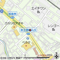 梨直売並木正耕園周辺の地図