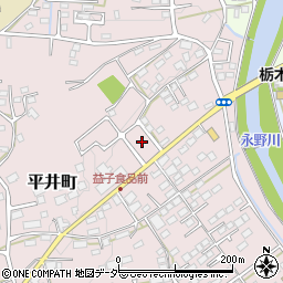 栃木県栃木市平井町122周辺の地図