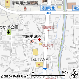 群馬県前橋市箱田町393-6周辺の地図