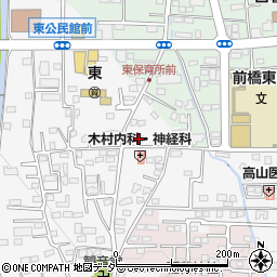 群馬県前橋市箱田町637周辺の地図