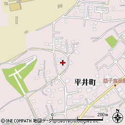 栃木県栃木市平井町841周辺の地図