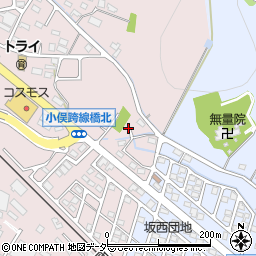 坂西団地児童公園周辺の地図