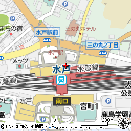 水戸警察署水戸駅北口交番周辺の地図