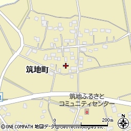 茨城県水戸市筑地町500周辺の地図