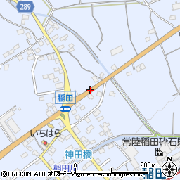 稲田駅入口周辺の地図