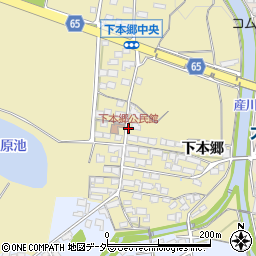 下本郷公民館周辺の地図