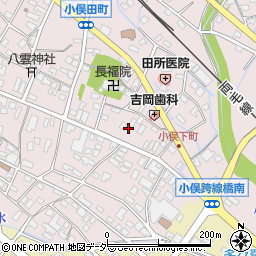 栃木県足利市小俣町381周辺の地図