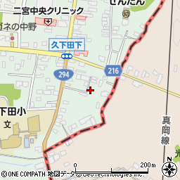 栃木県真岡市久下田762周辺の地図