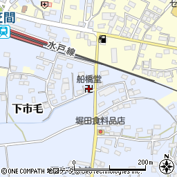 船橋堂周辺の地図