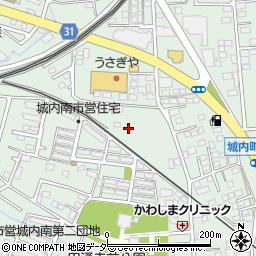 栃木県栃木市城内町周辺の地図