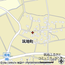 茨城県水戸市筑地町490-1周辺の地図