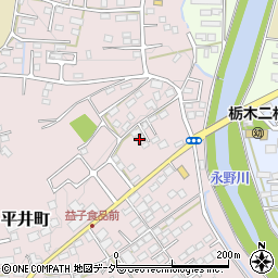 栃木県栃木市平井町102周辺の地図