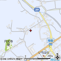 茨城県笠間市稲田4056周辺の地図