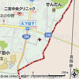 栃木県真岡市久下田761周辺の地図