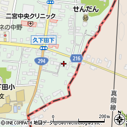栃木県真岡市久下田762-1周辺の地図