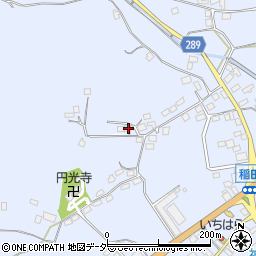 茨城県笠間市稲田1335周辺の地図