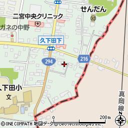 栃木県真岡市久下田743周辺の地図