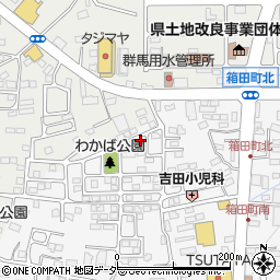 群馬県前橋市箱田町301周辺の地図