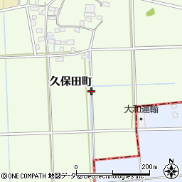 栃木県栃木市久保田町周辺の地図