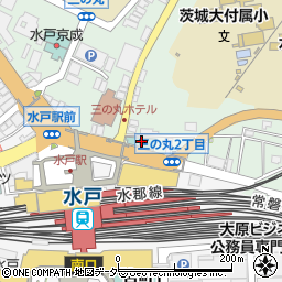 水戸三の丸ホテル周辺の地図