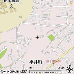 栃木県栃木市平井町845周辺の地図