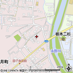 栃木県栃木市平井町104周辺の地図