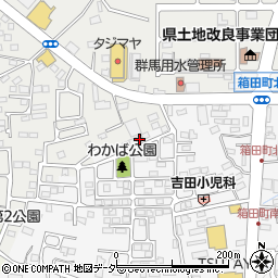 群馬県前橋市箱田町301-7周辺の地図