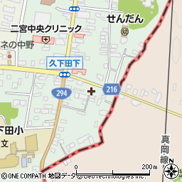 栃木県真岡市久下田766周辺の地図