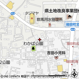 群馬県前橋市箱田町301-6周辺の地図