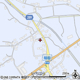 茨城県笠間市稲田4029周辺の地図