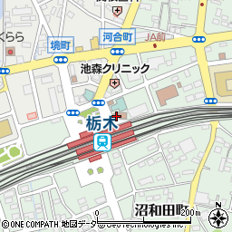 栃木市観光交流館「蔵なび」周辺の地図